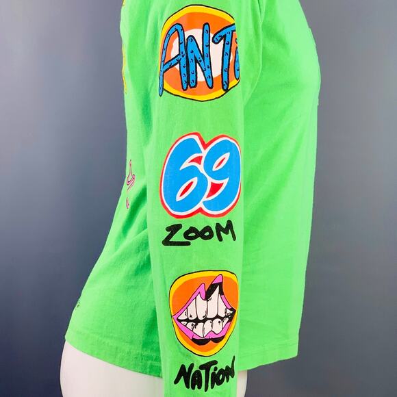 CHROME HEARTS Size S Sex Records Green Graphic Cotton Long Sleeve T-shirt - Picture 4 of 12